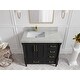 preview thumbnail 66 of 128, Willow Collections 36 in x 22 Aberdeen Freestanding Left Offset Sink Bathroom Vanity with Quartz or Marble Countertop