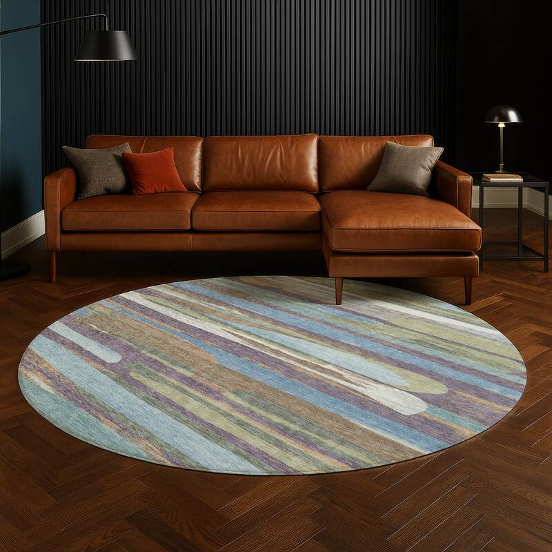 Machine Washable Indoor/ Outdoor Casual Merriam Chantille Rug