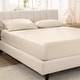 preview thumbnail 26 of 55, Bare Home Organic Cotton Fitted Sheet - Smoth Sateen Weave Full - Sand