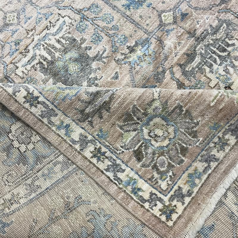 HERAT ORIENTAL Handmade Vegetable Dyed Oushak Wool Rug - 8'4" x 10'