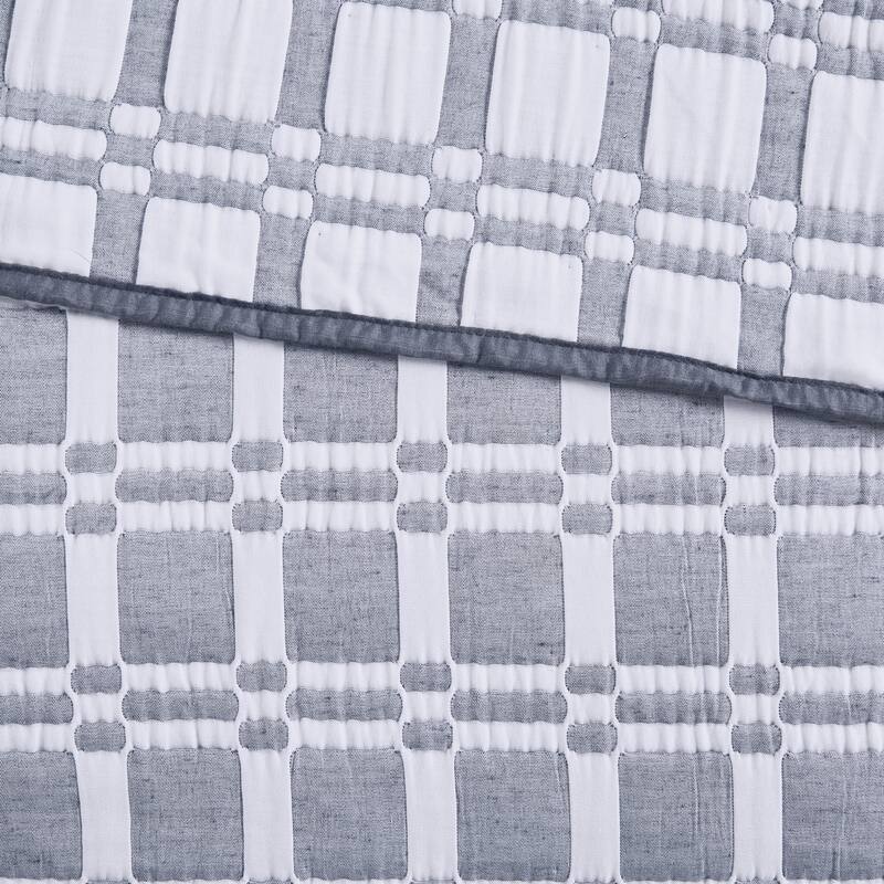 Madison Park Raine 3 Piece Reversible Matelasse Coverlet Set