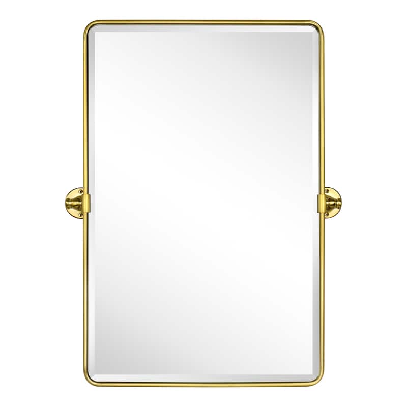TEHOME Woodvale Rectangle Vertical Metal Wall Mirrors