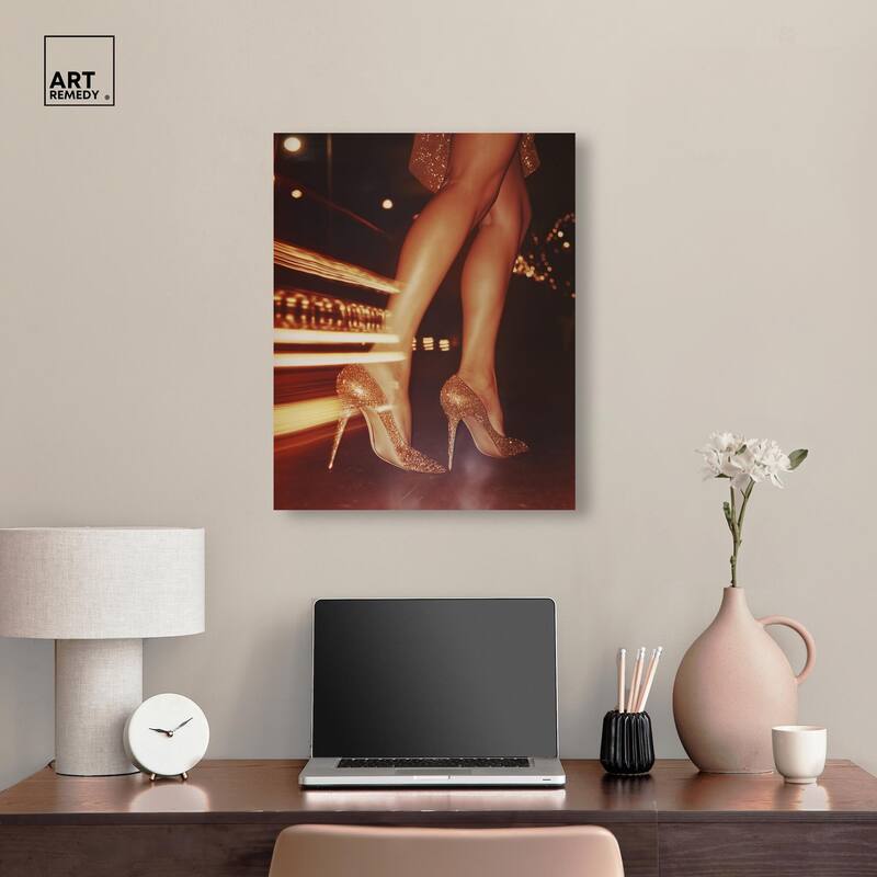 Sparkly Nights Canvas by Art Remedy, Gallery Wrapped