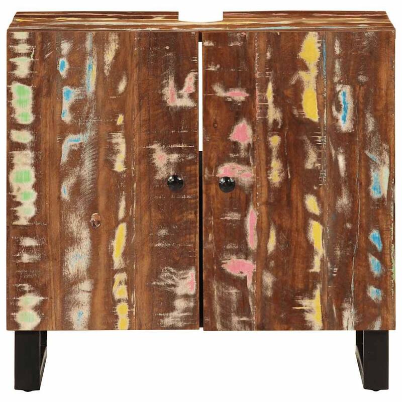 vidaXL Sink Cabinet Solid mango wood Medium Sink Cabinet