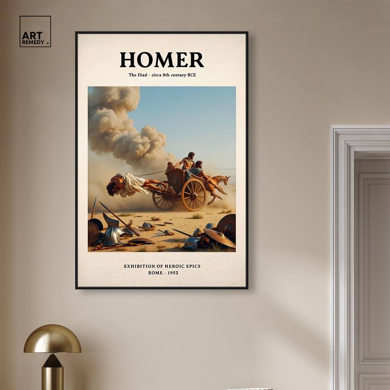 Iliad Illustrated Canvas by Art Remedy