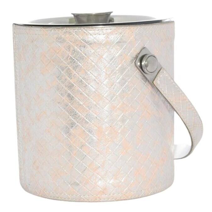 Sol Living Ice Bucket Double Wall Stainless Steel with Lid and Tongs