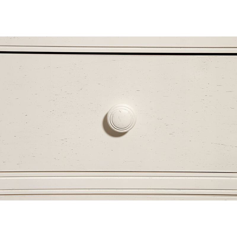 Hanley 2-Drawer Wood Nightstand, Chalk