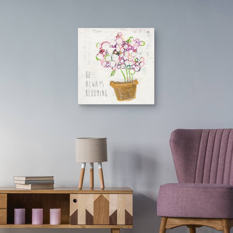 Be Always Blooming by Kellie Day Canvas Art Print