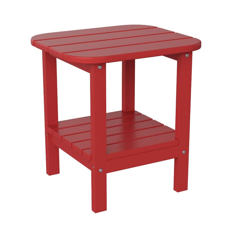 Commercial Grade All-Weather Adirondack Style Patio Side Table