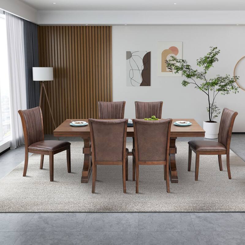 Wooden Dining Chairs Set of 2