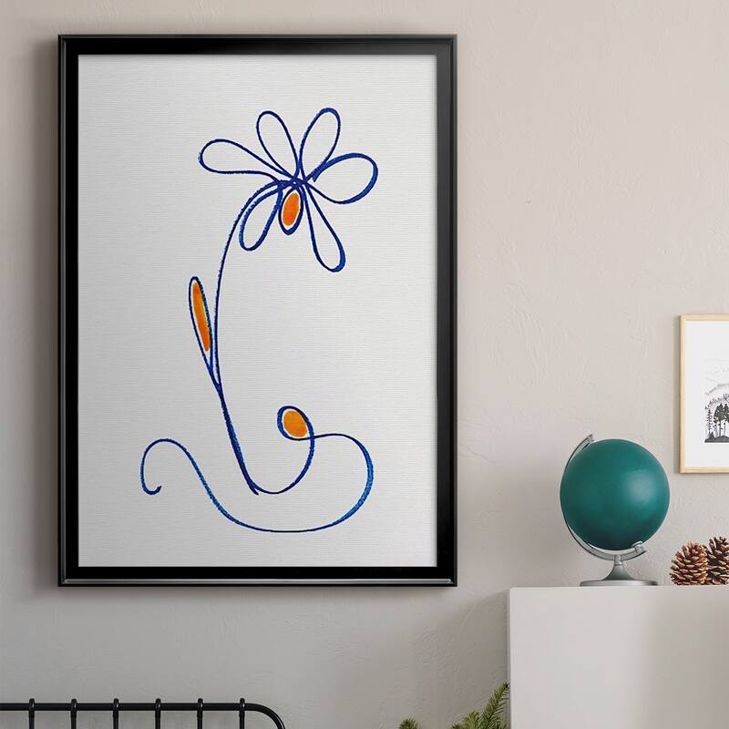 Wobbly Blooms II Premium Framed Print Ready to Hang Bed Bath