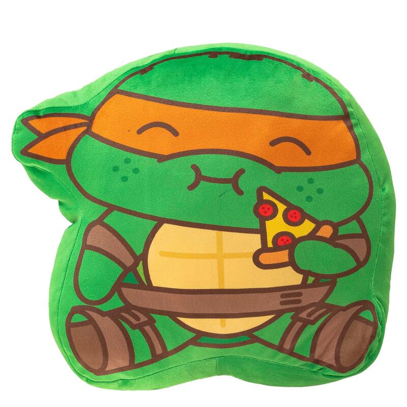 Teenage Mutant Ninja Turtles Pizza Mikey Travel Cloud Pillow - Green
