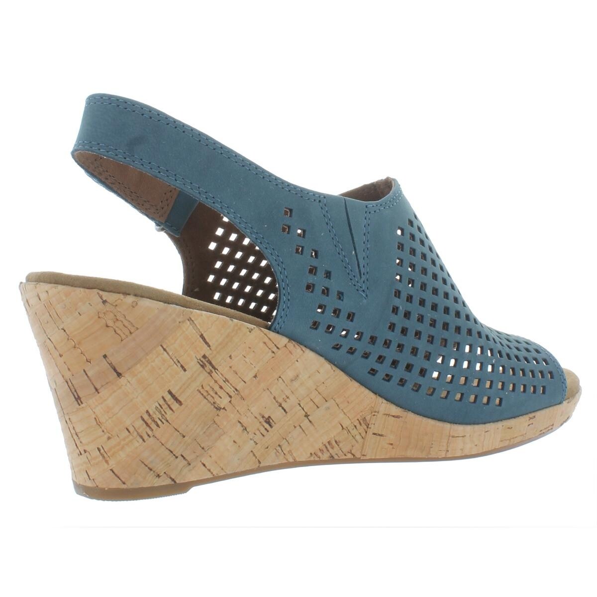 women's briah perforated slingback wedges