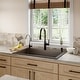 preview thumbnail 29 of 82, Karran Drop-In Quartz 33 in. 1-Hole Single Bowl Kitchen Sink Kit