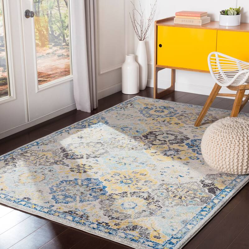Livabliss Harput Transitional Medallion Area Rug