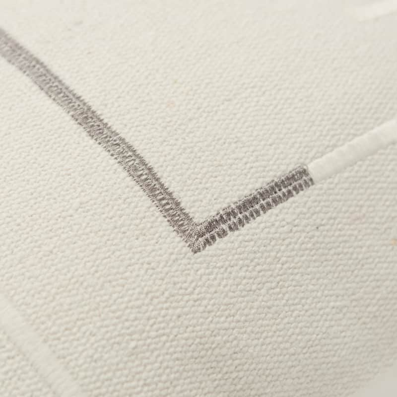 Rizzy Home Transitional Ivory Down Filled Pillow - 14"x20"