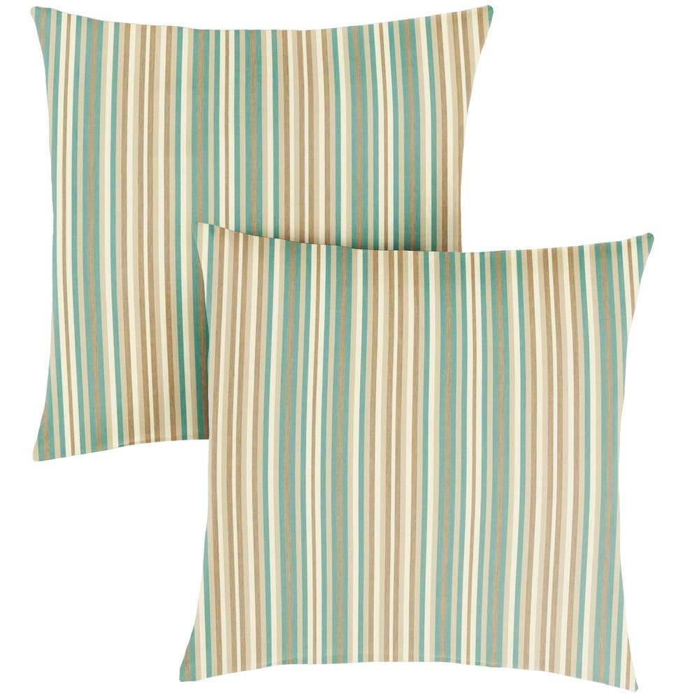 Sorra Home Sunbrella Outdoor Knife Edge Pillow Set of 2