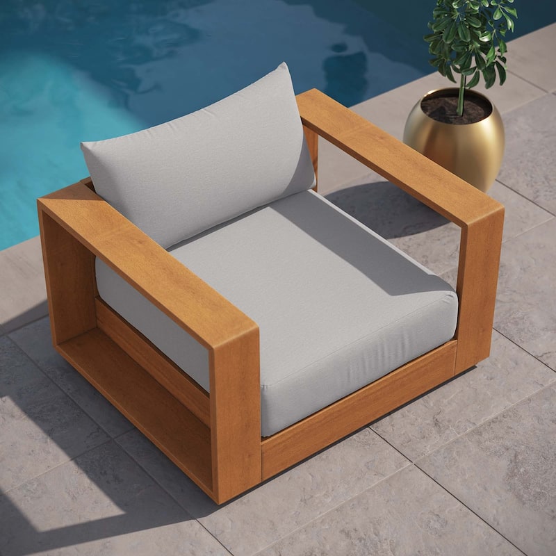 Tahoe Outdoor Patio Acacia Wood Chair