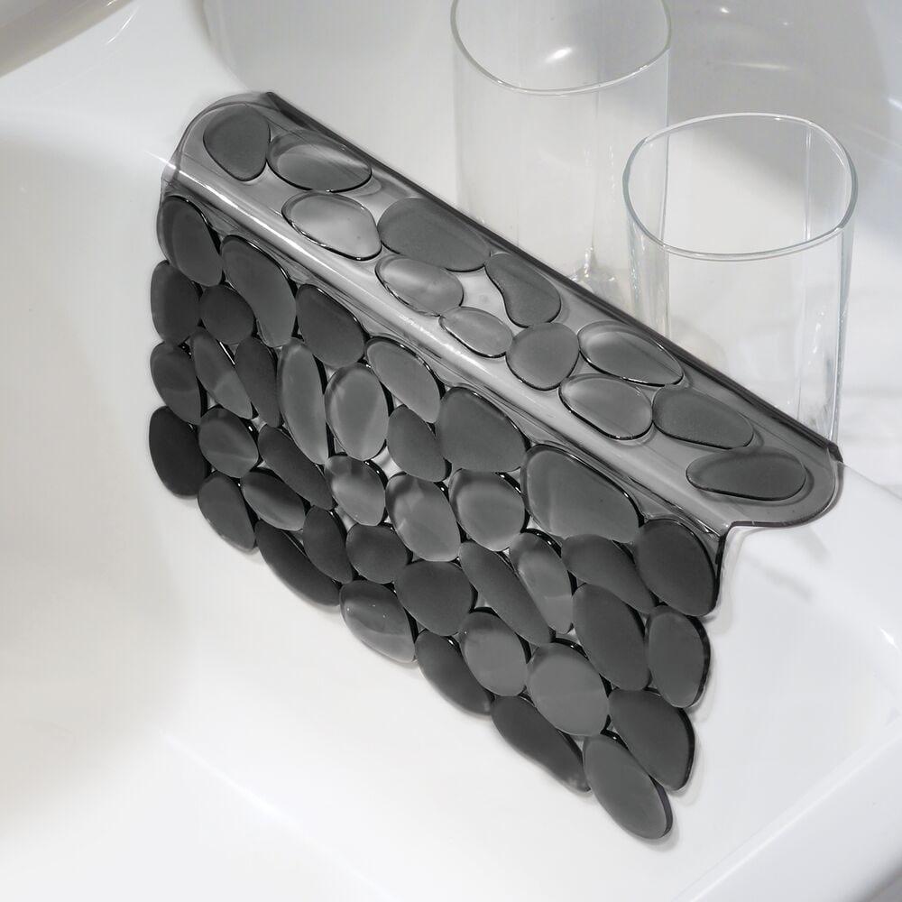 Mdesign Plastic Kitchen Sink Protector Set - Circle Design - Set