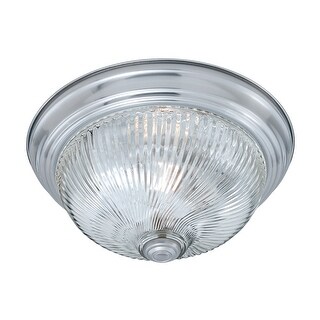 2-Light Flush Mount Ceiling Light Fixture with Dome Shade - 14 ...