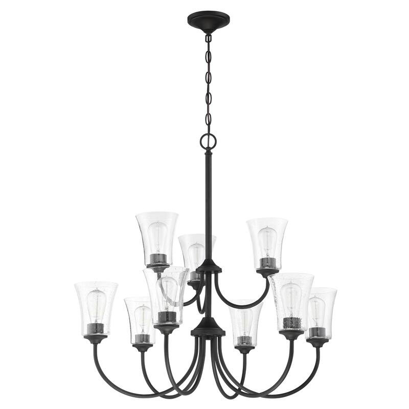 Craftmade Gwyneth Chandelier - 9 - Flat Black