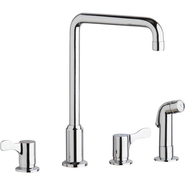 Shop Elkay Lkd2433c 1 5 Gpm Deck Mounted Kitchen Faucet Chrome