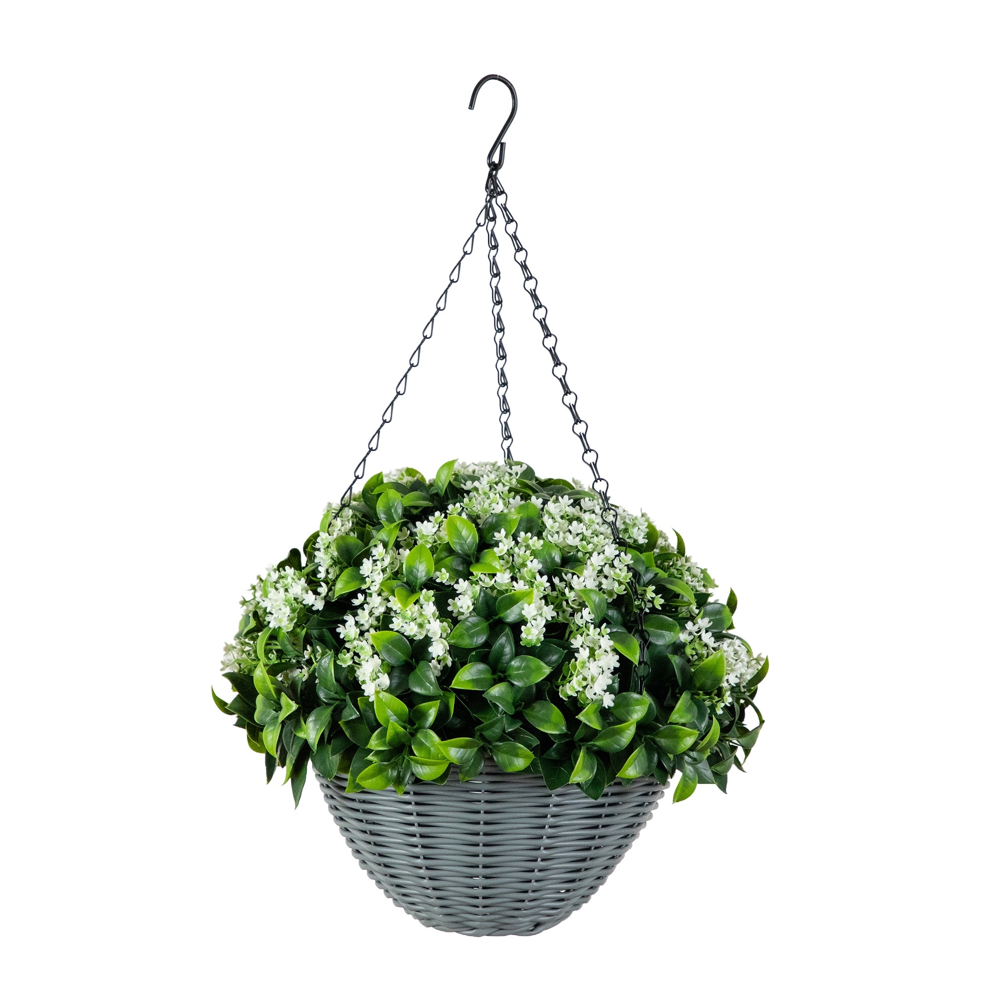 21-in UV Resistant Mini Gardenia Hanging Basket (Indoor/Outdoor)