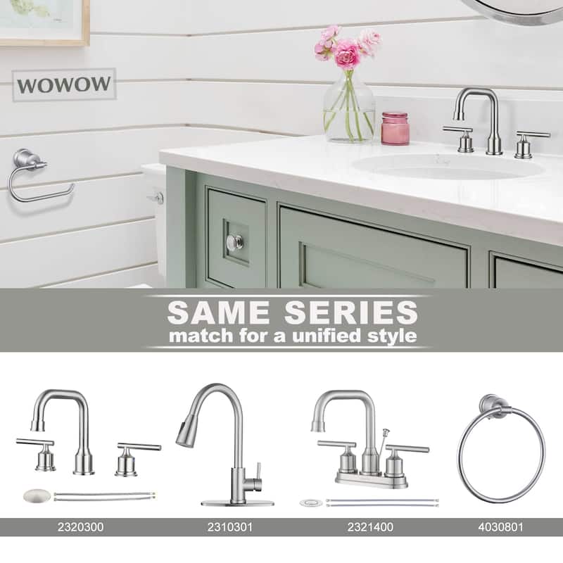 WOWOW Wall-Mounted Stainless Steel Bathroom Toilet Paper Holder