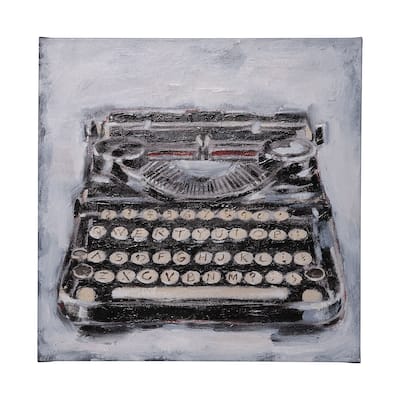 Vintage Typewriter I (41 x 41) Canvas Art Print