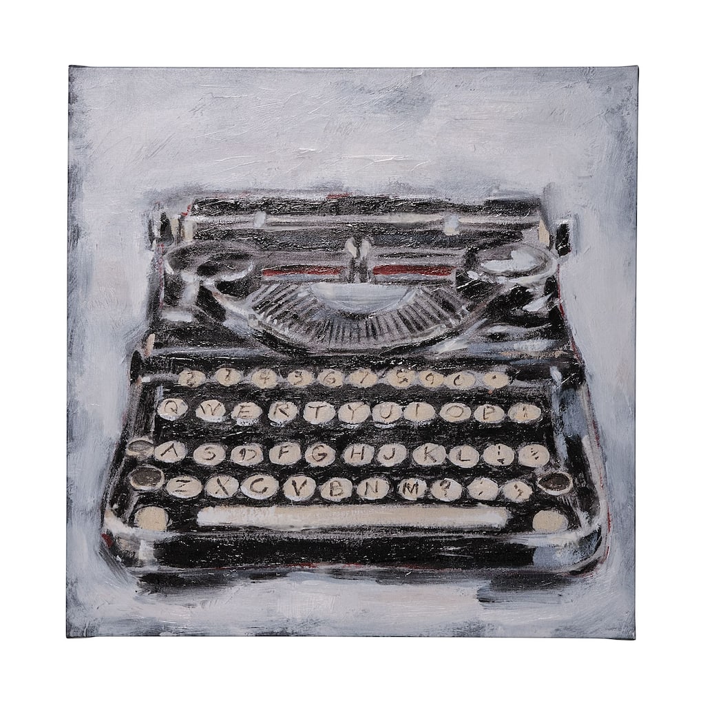 Vintage Typewriter I (41 x 41) Canvas Art Print