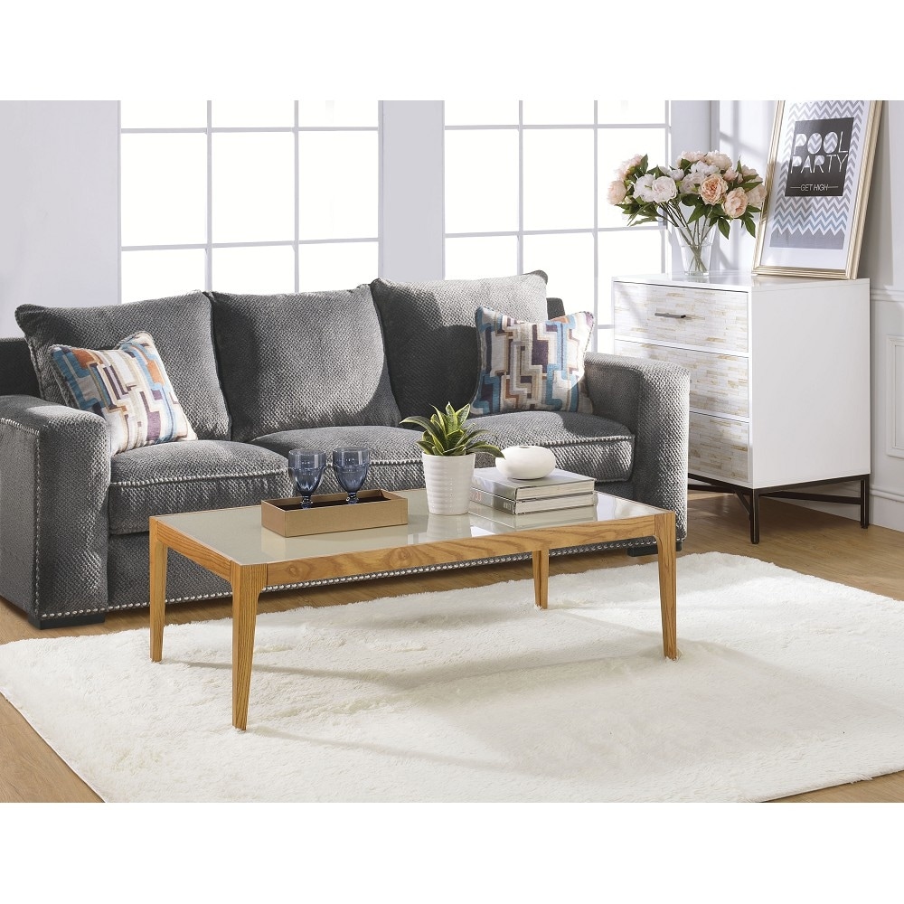 Frosted glass on sale coffee table