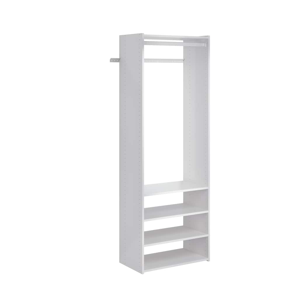 Easy Track Select Laminate Closet Tower Kit