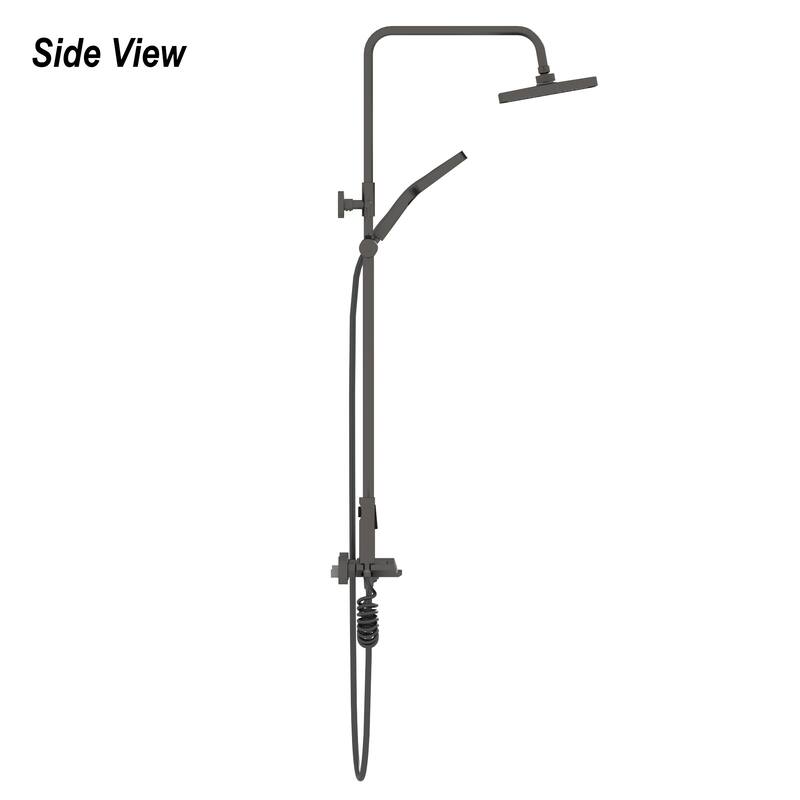 Rainfall Shower Head Spray Bathroom Shower Faucet,Waterfall Tub Spout - 46.5"