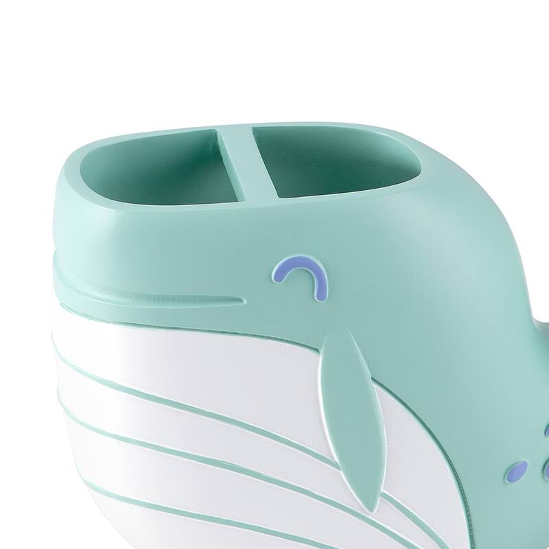 Whales 3pc Set Lotion Pump/Toothbrush Holder/Tumbler - 3pc bath accessory set