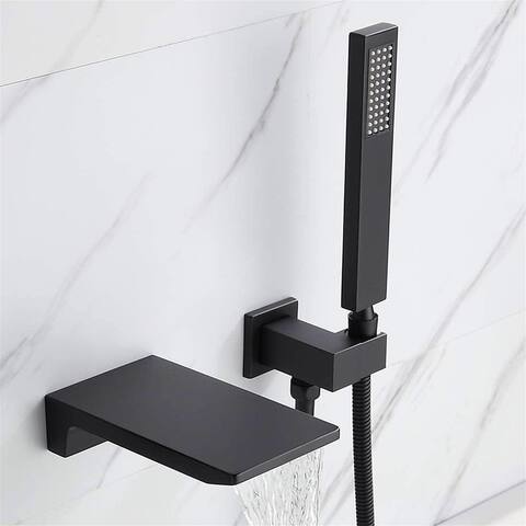 4 GPM Single-Handle Wall Mount Roman Tub Faucet with Hand Shower