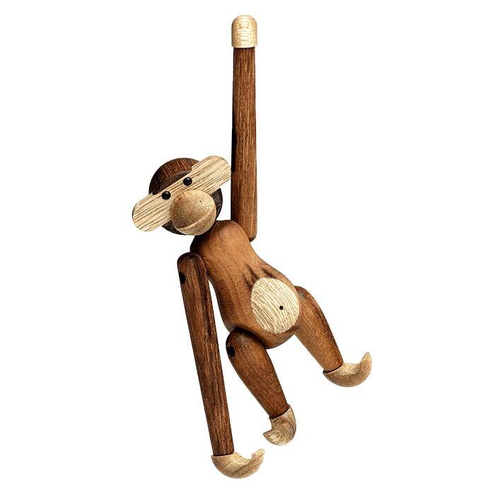 Kay Bojesen Monkey, Teak/Limba, Mini - H: 3.7"