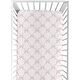 preview thumbnail 1 of 4, Sweet Jojo Designs Pink Bows Girl Fitted Crib Sheet - Blush and White Bow for the Ballerina Ballet Dancer Princess Collection