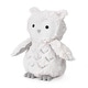 preview thumbnail 2 of 2, Lambs & Ivy Luna White/Gray Plush Owl Stuffed Animal - Luna