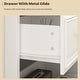 preview thumbnail 16 of 56, Timechee 63'' W Dresser White Chest Srorage Cabinet Lacquer Drawers