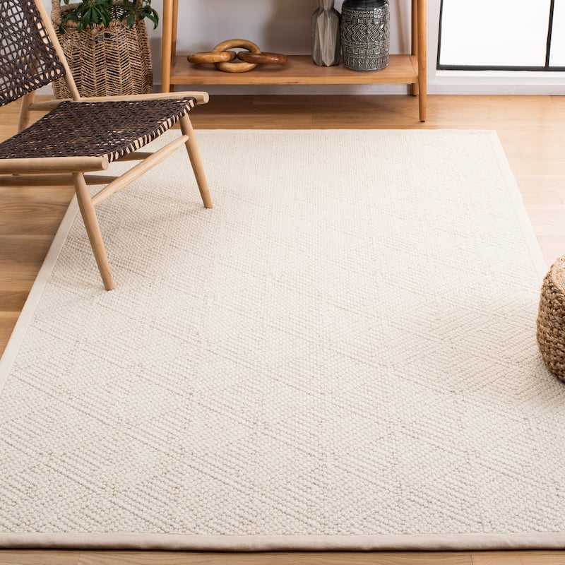 SAFAVIEH Handmade Flatweave Natural Fiber Ernesta Wool/ Jute Rug