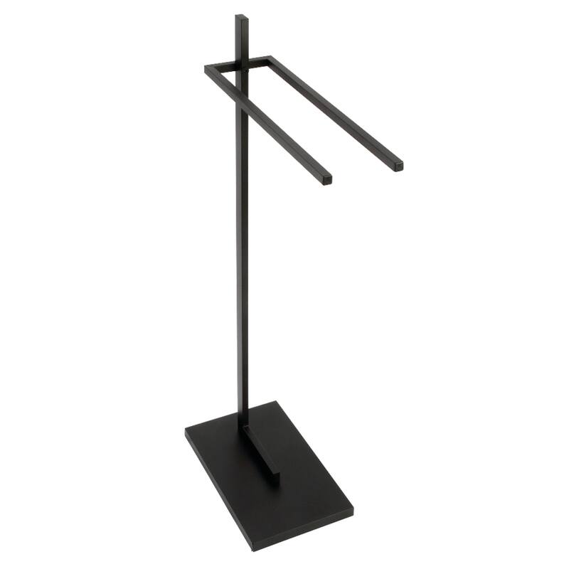 Kingston Brass Edenscape Freestanding Dual Towel Rack - Matte Black