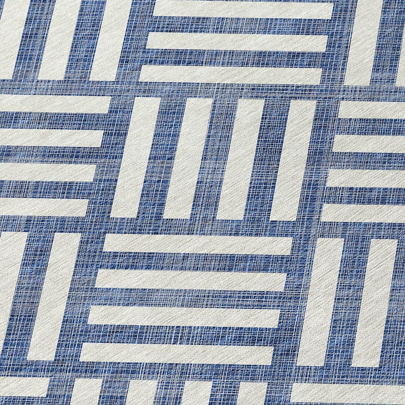 Machine Washable Indoor/ Outdoor Chantille Geo Modern Rug