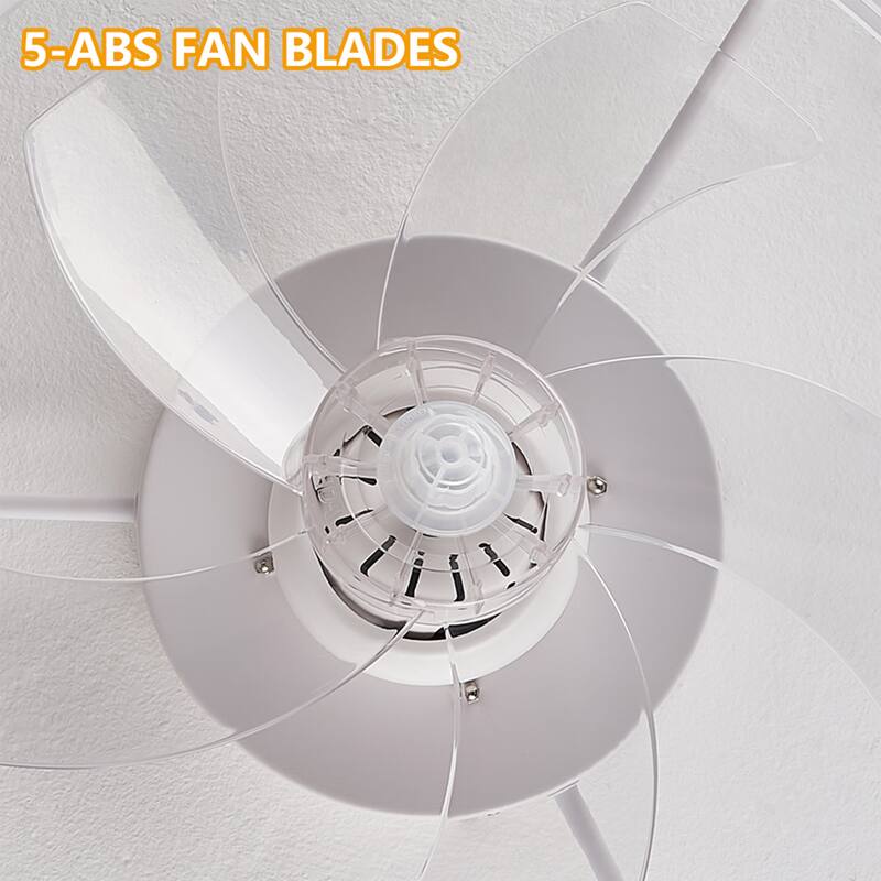 Starsky 19.7inch Oscillating Ceiling Fan Light LED Flush Mount with Remote