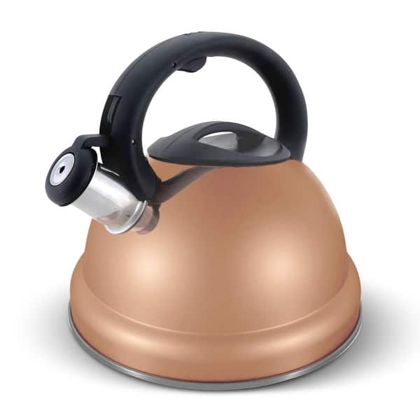 ELITRA Whistling Tea Kettle Tea Pot for Stovetop with Stay Cool Handle 3.1 Quart / 3 Liter