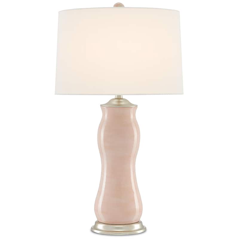 Currey & Company Ondine Table Lamp - 30.5"h x 17"w x 17"d - 30.5"h x 17"w x 17"d - Pink