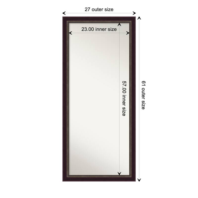 Oversized Wall Mirror Choose Your Custom Size - Signore Bronze Frame