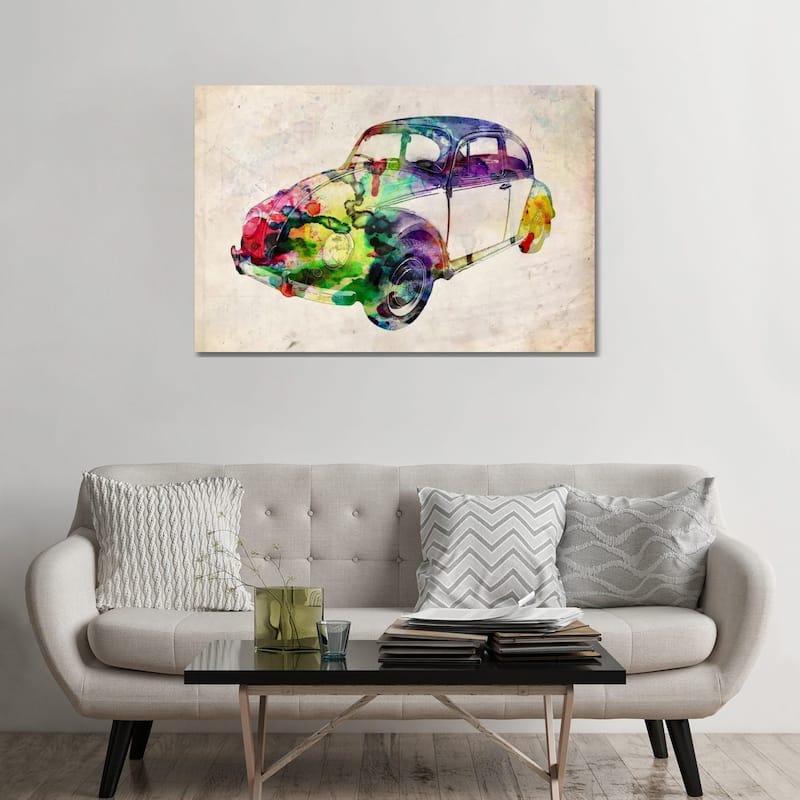 iCanvas "VW Beetle (Urban)" by Michael Tompsett Canvas Print - 32x48x1.5