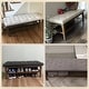 preview thumbnail 9 of 14, Entryway Shoe Bench Storage Bench Fabric Solid Wood, 43-inch Upholstered Bench for Living Room, Bedrooms