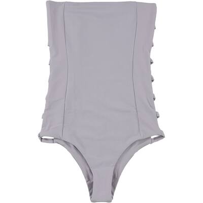 Tavik Womens Charlotte One Piece Bandeau Swimsuit lavenderrib M