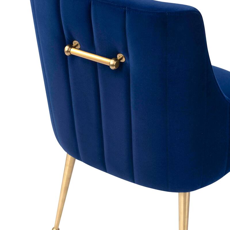 Irina Dining Chair Velvet Side Chair with Stainless Steel Leg